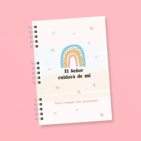 Cuaderno Tapa Dura A4 - El Señor cuidará de Mí (Crema) - comprar online