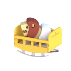 Muñeco encastre magnético - Baby Halftoys Lion - comprar online