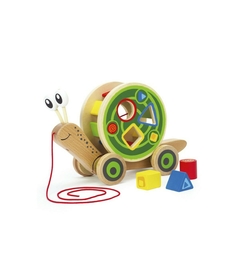 CARACOL DE ARRASTRE CON ENCASTRE FORMAS MADERA HAPE - CIUDAD RAYUELA