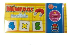 JUEGO DE NUMEROS IMANTADOS DE MADERA PINTADA BANQUITO ARG