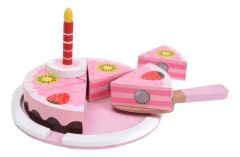 TORTA DE CUMPLEAÑOS DE MADERA ABROJO MONTESSORI ACACIA - comprar online