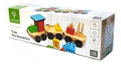 Tren Pre Numerico Madera Lakalumba Encastre Didactico
