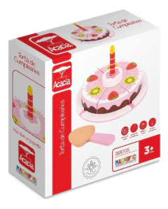 TORTA DE CUMPLEAÑOS DE MADERA ABROJO MONTESSORI ACACIA
