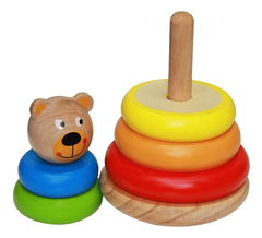 Juego De Encastre Oso Apilable - Acacia - comprar online
