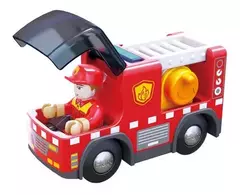 CAMION DE BOMBEROS CON SIRENA HAPE - CIUDAD RAYUELA