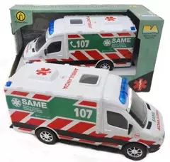 AMBULANCIA SAME A FRICCION DE JUGUETE TRUQUITO