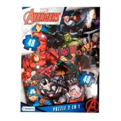 2 ROMPECABEZAS PUZZLE ADVENGERS DE 48 PIEZAS TAPIMOVIL
