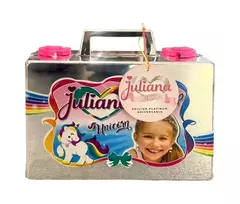 JULIANA VALIJA MAKE UP UNICORNIO PLATINUM EDICION LIMITADA ANIVERSARIO