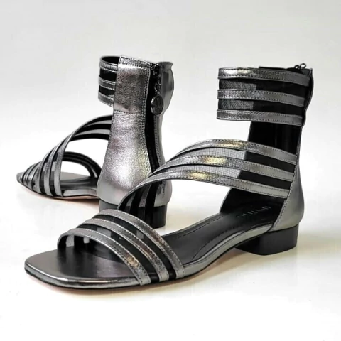 MODELO 74504 MOCA METALIZADO GRAFITE / TELA PRETA