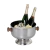 Balde Champagne Acero con Base y Asas "Bariloche" (2 botellas) - comprar online