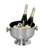 Balde Champagne Acero con Base y Asas "Nova" (2 botellas) - comprar online