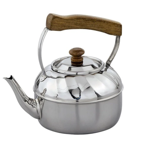 Pava Acero Inoxidable (430) Facetada Pico Semicurvo 1,2 lts "Bariloche" - comprar online