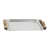 Bandeja Rectangular de Acero con Asas Lorena "Leather" - comprar online