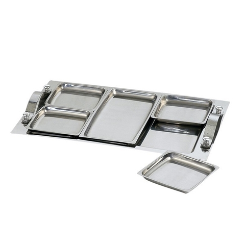 Copetinero de Acero Inoxidable con Recipientes "Presentes"