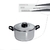 Cacerola 20 x 10 de Acero Inoxidable Triple Fondo - comprar online