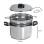 Cacerola 24 x 15 cm con Colapastas de Acero Inoxidable Triple Fondo en internet