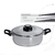 Cacerola Sarten 24 x 7 cm de Acero Inoxidable Triple Fondo - comprar online