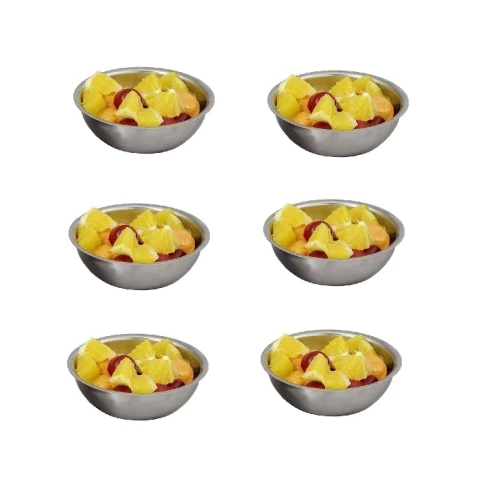 Compotera Lisa Acero Inoxidable x 6 "Acero" - comprar online