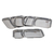 Set de 8 piezas de platos rectangulares y vasos - comprar online
