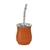 Set Mate Acero Inoxidable Atérmico Bombé Naranja y Bombilla "Color" - comprar online