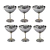 Set 6 Copas de Champagne Tipo Pompadour Acero Inoxidable "Monaco" - comprar online