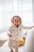 Bebe con saco Semenic off white soft y calza Tórtola bebe natural
