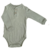 Body Azor verde, de algodón con cartera y botones. 
