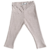 Calza Tórtola Bebé rosa, con textura acanalada y pata de elefante.
