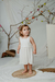 Beba con vestido Amapola bebé en off white