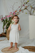 Beba con vestido Amapola bebé en off white