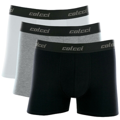 KIT 3 CUECAS BOXER COTTON COLCCI