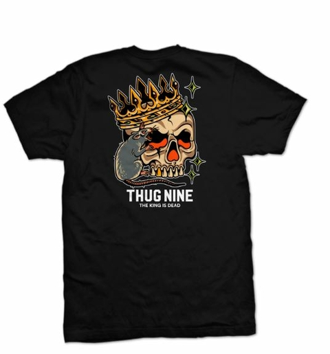 CAMISETA THUG NINE - KING IS DEAD BLACK