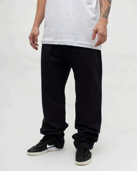 CALÇA LISA - BALÃO SARJA PRETO