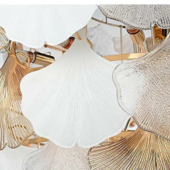 PENDENTE MUSCHE 1.2M 36*E14 OURO BRILHO NORDECOR 2905 - Martan Lustres