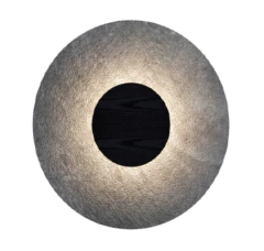 ARANDELA LED STONE FOX EM MADEIRA E LAMINA NATURAL DE PEDRA 45CM 12W 3000K FOX - Martan Lustres
