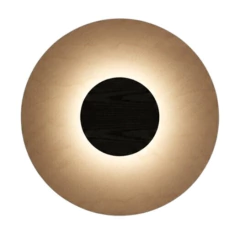 ARANDELA LED STONE FOX EM MADEIRA E LAMINA NATURAL DE PEDRA 45CM 12W 3000K FOX na internet