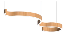 Pendente Fox Lustres LED Slim Madeira 150cm 40W 3000K - 1095 - comprar online