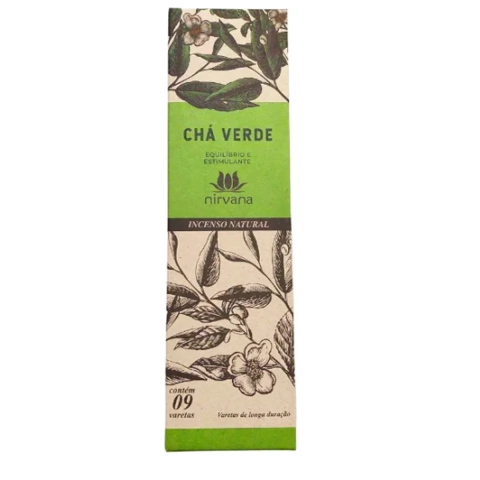 Incenso CHÁ VERDE - Nirvana - Equilíbrio Concentração