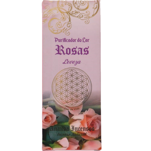 Incenso ROSAS - Ananda - Dist Viva Melhor