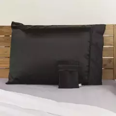 SURI / FUNDA ALMOHADA DE DE SATEN 50X70 NEGRO