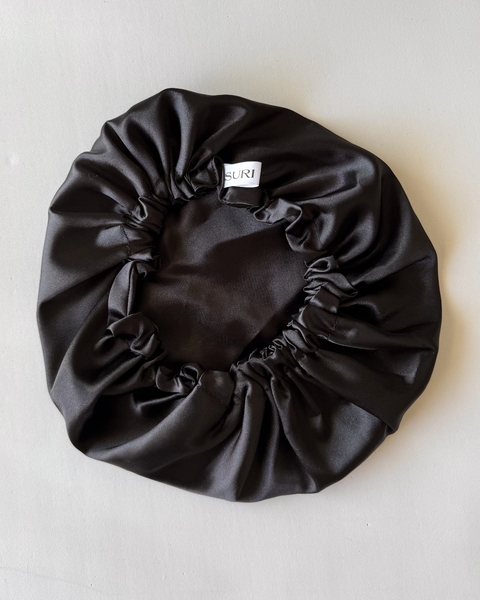 SURI / COFIA DE SATEN NEGRO - comprar online