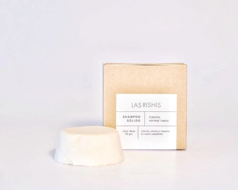 LAS RISHIS / SHAMPOO SOLIDO CABELLO NORMAL A SECO