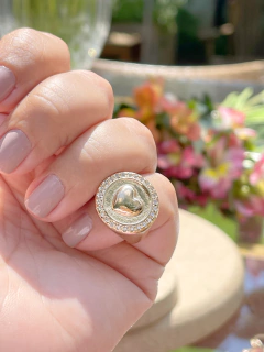 Anel Amour - Cravejado Zircônias - Oh La la! Acessórios Fashion