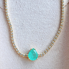 Choker Riviera - Gota Turmalina Fusion