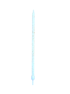 VELA PALITO BRANCA GLITTER DOURADO (16 UNIDADES) na internet