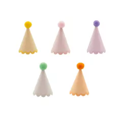 MINI CHAPEUZINHOS CANDY COLOR (10 UNID)