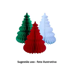 ÁRVORE NATAL COLMÉIA VERDE 24CM (1 UNID) na internet