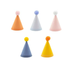 MINI CHAPEUZINHO MIX COLOR PARABÉNS (10 UNID)