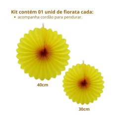 Kit de decoração Leque Fiorata Pendente Girassol (02 PEÇAS) - comprar online