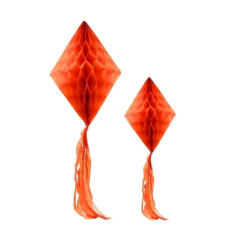 Enfeite Balão Junino Colméia Laranja (02 PEÇAS)